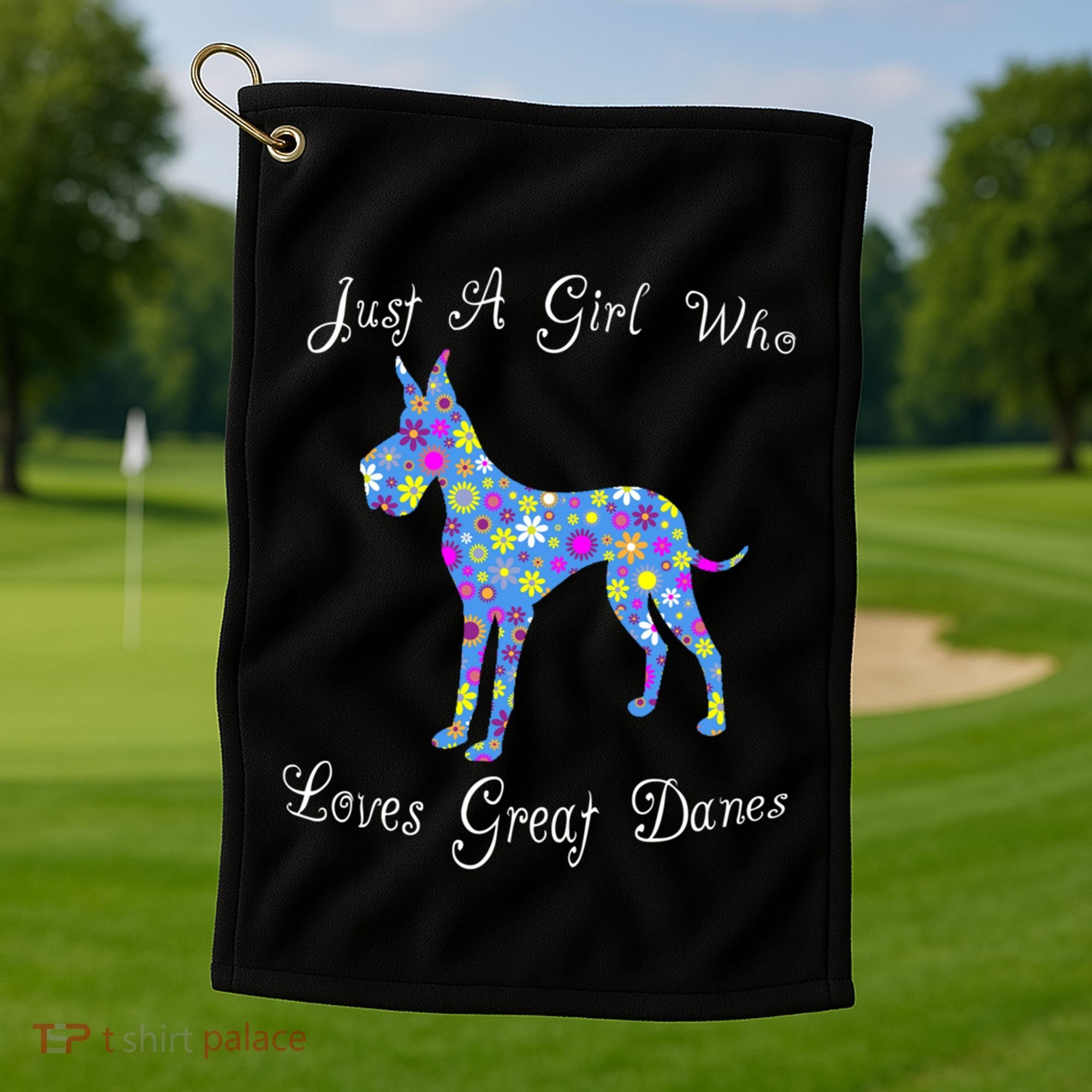Cute Great Dane Dog Lover Inspired Sayings Funny Gift Gift Golf Towel