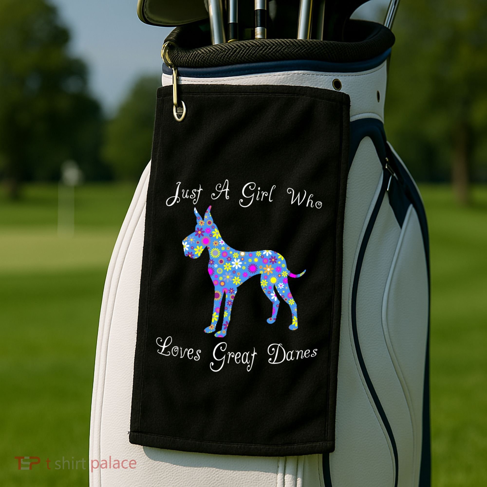 Cute Great Dane Dog Lover Inspired Sayings Funny Gift Gift Golf Towel