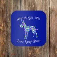 Cute Great Dane Dog Lover Inspired Sayings Funny Gift Gift Coaster thumb 0