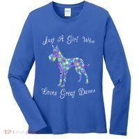 Cute Great Dane Dog Lover Inspired Sayings Funny Gift Gift Women's Long Sleeve Shirt thumb 0