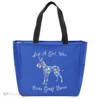 Cute Great Dane Dog Lover Inspired Sayings Funny Gift Gift Tote Bag thumb 0
