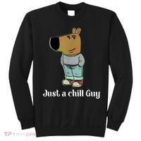 Chill Guy Dog Funny Chill Guy Meme Sweatshirt thumb 0