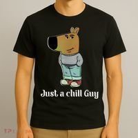 Chill Guy Dog Funny Chill Guy Meme T-Shirt thumb 3