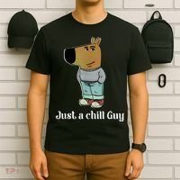 Chill Guy Dog Funny Chill Guy Meme T-Shirt thumb 6