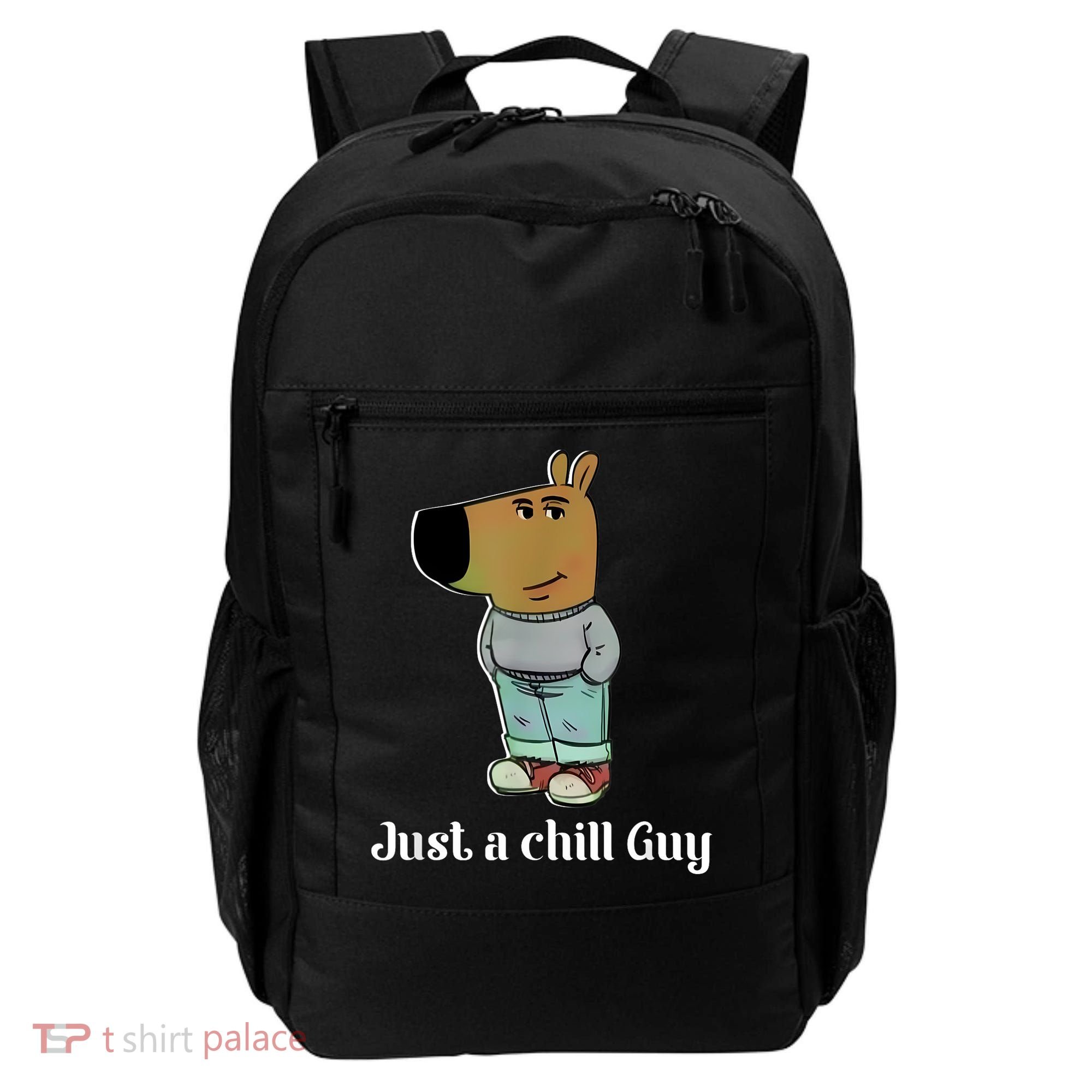 Chill Guy Dog Funny Chill Guy Meme Backpack
