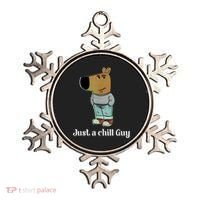 Chill Guy Dog Funny Chill Guy Meme Ornament thumb 0