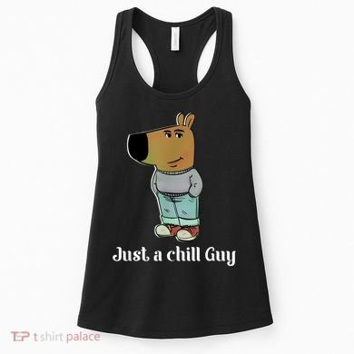 Chill Guy Dog Funny Chill Guy Meme Women's Tank Top