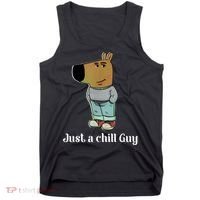 Chill Guy Dog Funny Chill Guy Meme Tank Top thumb 0