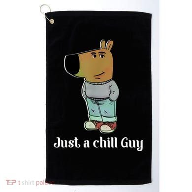 Chill Guy Dog Funny Chill Guy Meme Golf Towel