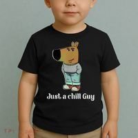 Chill Guy Dog Funny Chill Guy Meme Toddler T-Shirt thumb 2