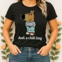 Chill Guy Dog Funny Chill Guy Meme Women's T-Shirt thumb 2