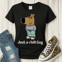 Chill Guy Dog Funny Chill Guy Meme Women's T-Shirt thumb 3