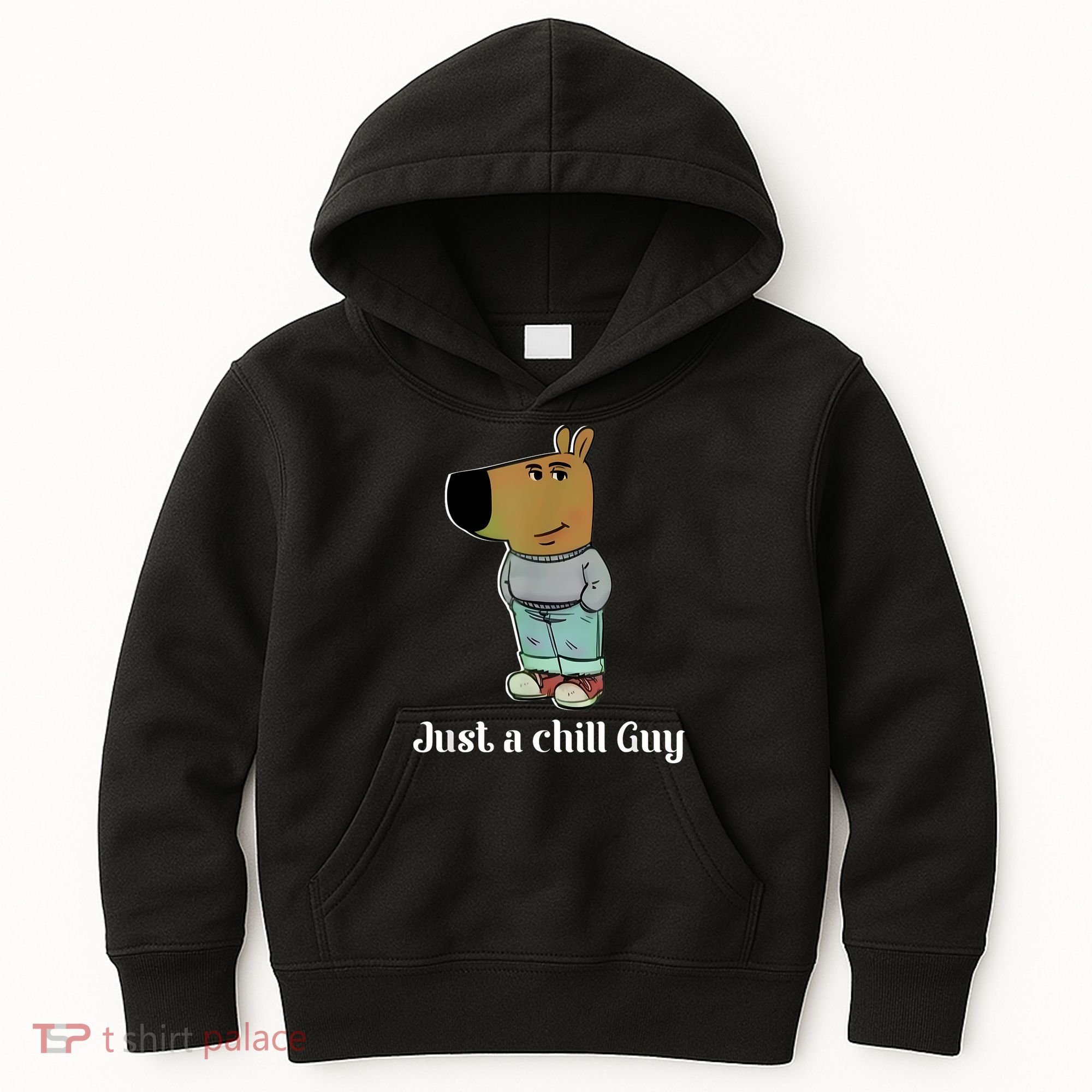Chill Guy Dog Funny Chill Guy Meme Kids Hoodie