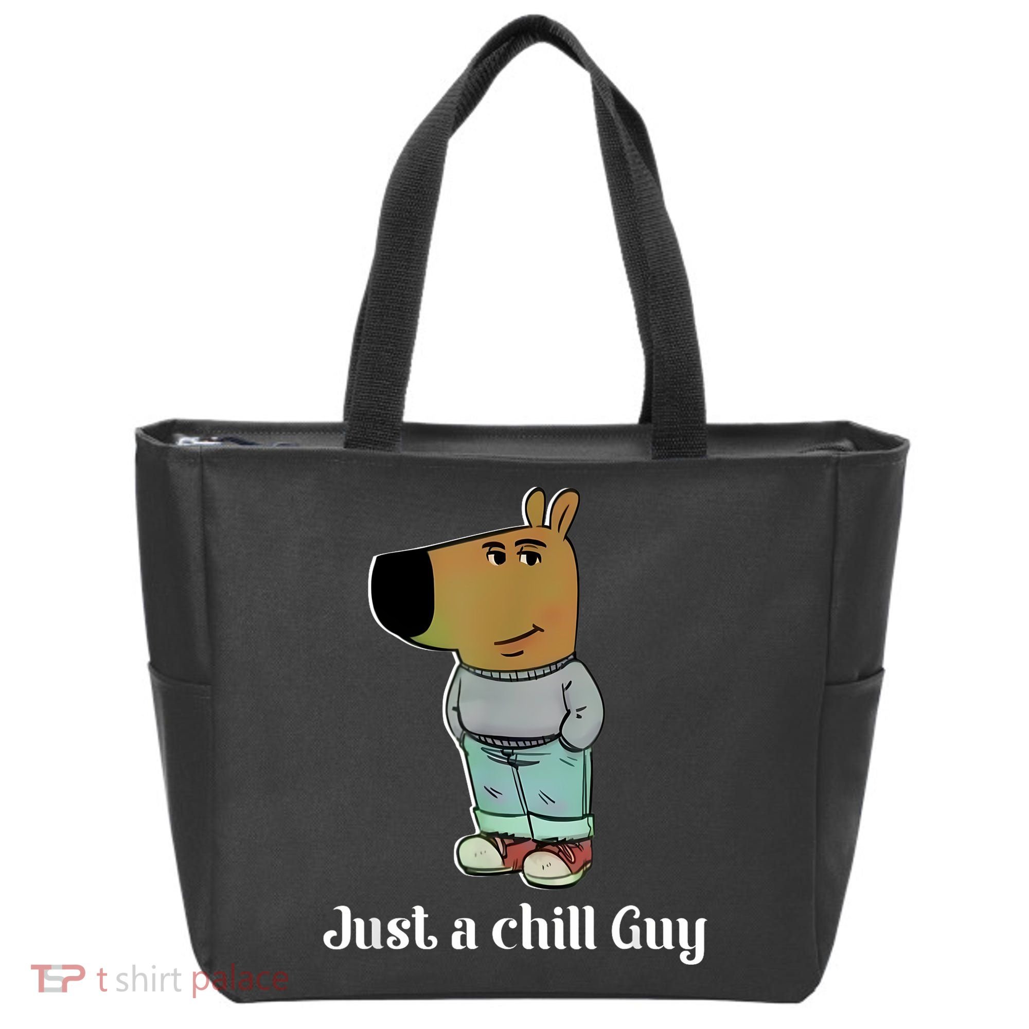Chill Guy Dog Funny Chill Guy Meme Tote Bag