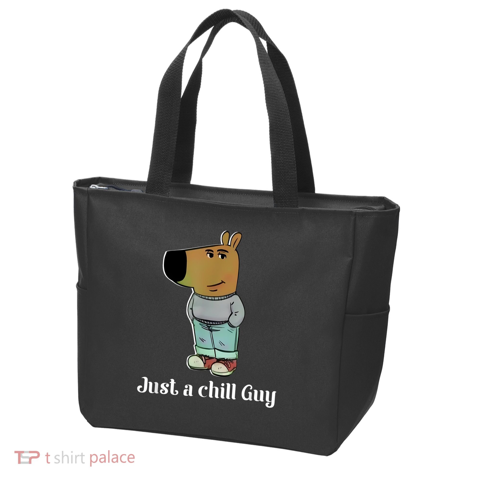 Chill Guy Dog Funny Chill Guy Meme Tote Bag