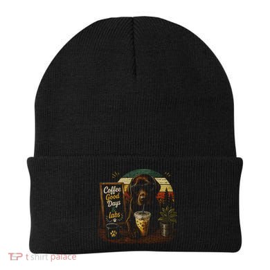 Coffee Good Days And Labs Dog Lover Cute Funny Beanie