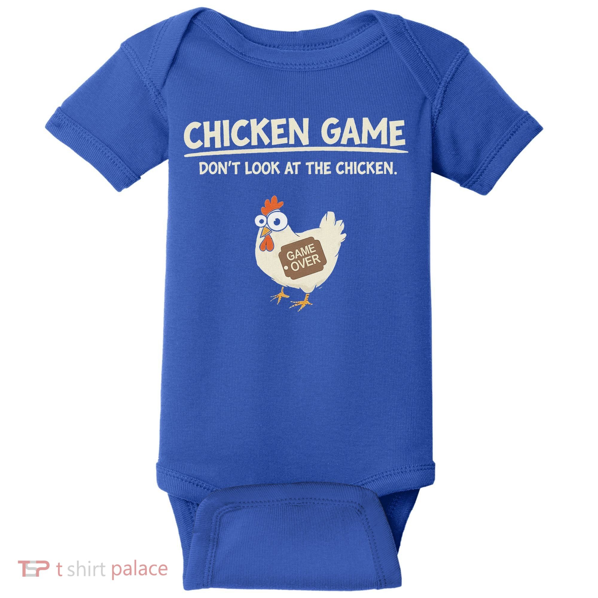 Chicken Game DonT Look Baby Bodysuit