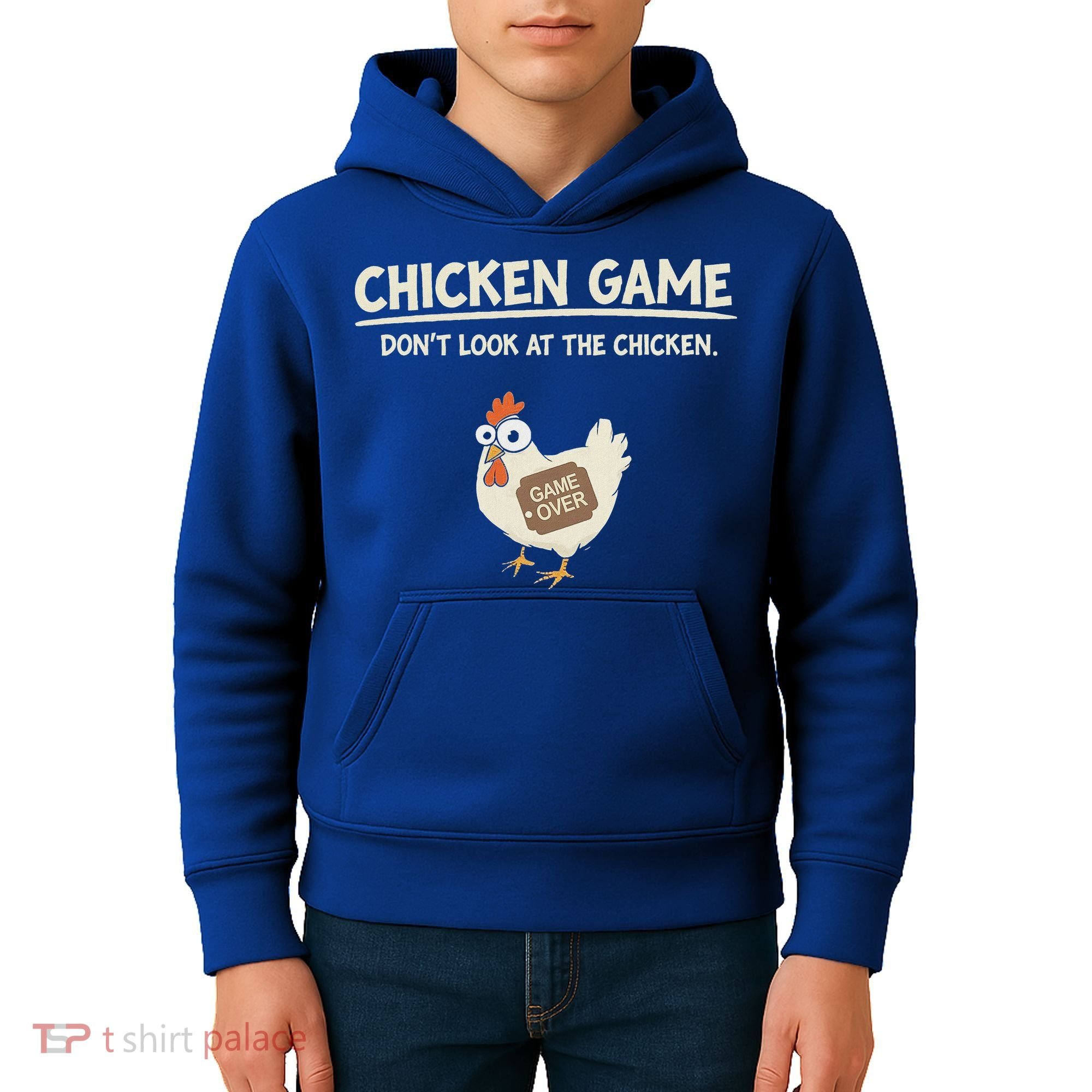 Chicken Game DonT Look Kids Hoodie
