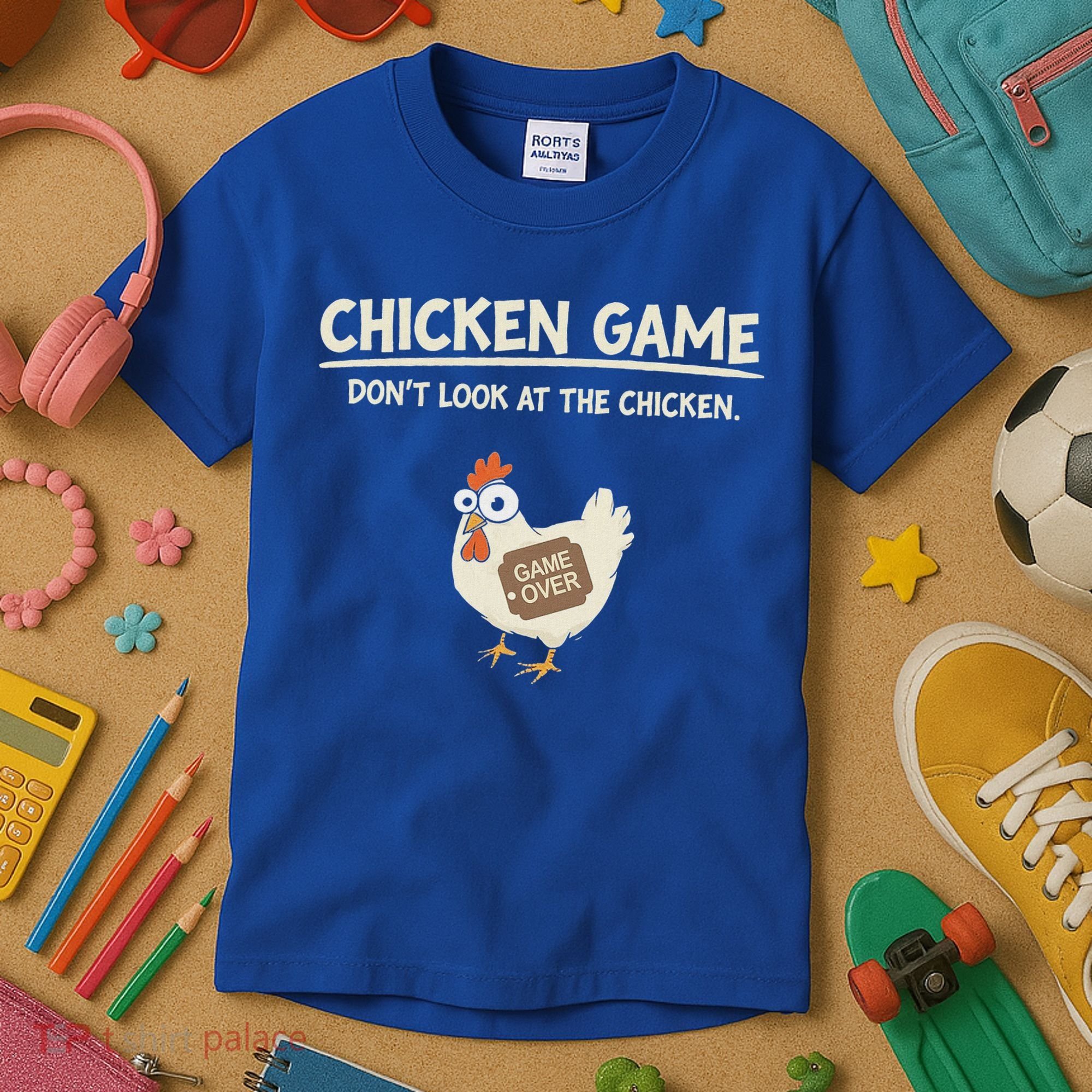Chicken Game DonT Look Kids T-Shirt