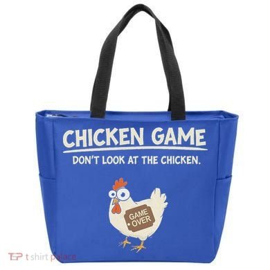 Chicken Game DonT Look Tote Bag