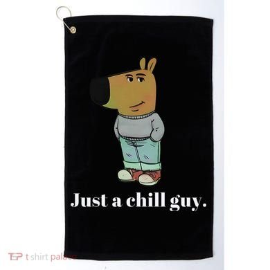 Chill Guy Dog Funny Chill Guy Meme Golf Towel