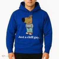 Chill Guy Dog Funny Chill Guy Meme Hoodie thumb 2