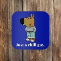 Chill Guy Dog Funny Chill Guy Meme Coaster thumb 0
