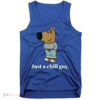 Chill Guy Dog Funny Chill Guy Meme Tank Top thumb 0