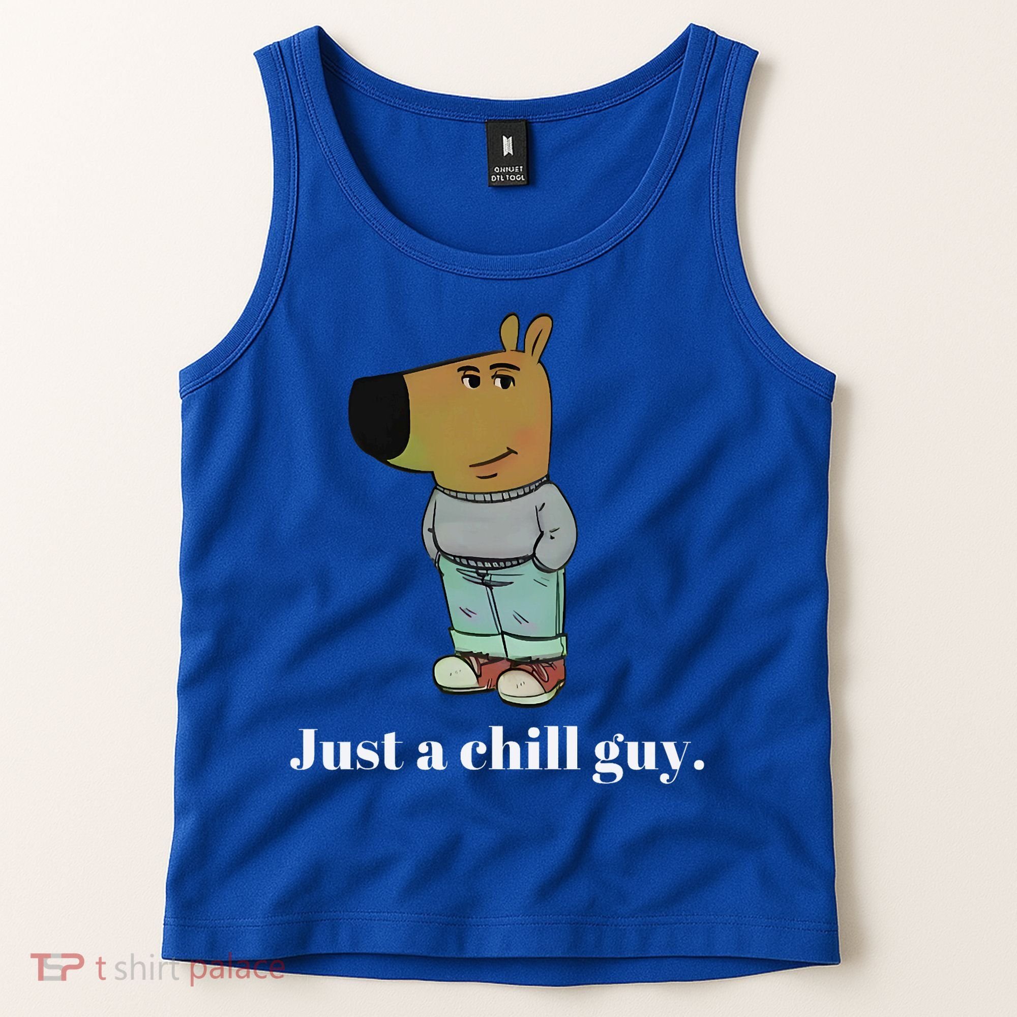 Chill Guy Dog Funny Chill Guy Meme Tank Top