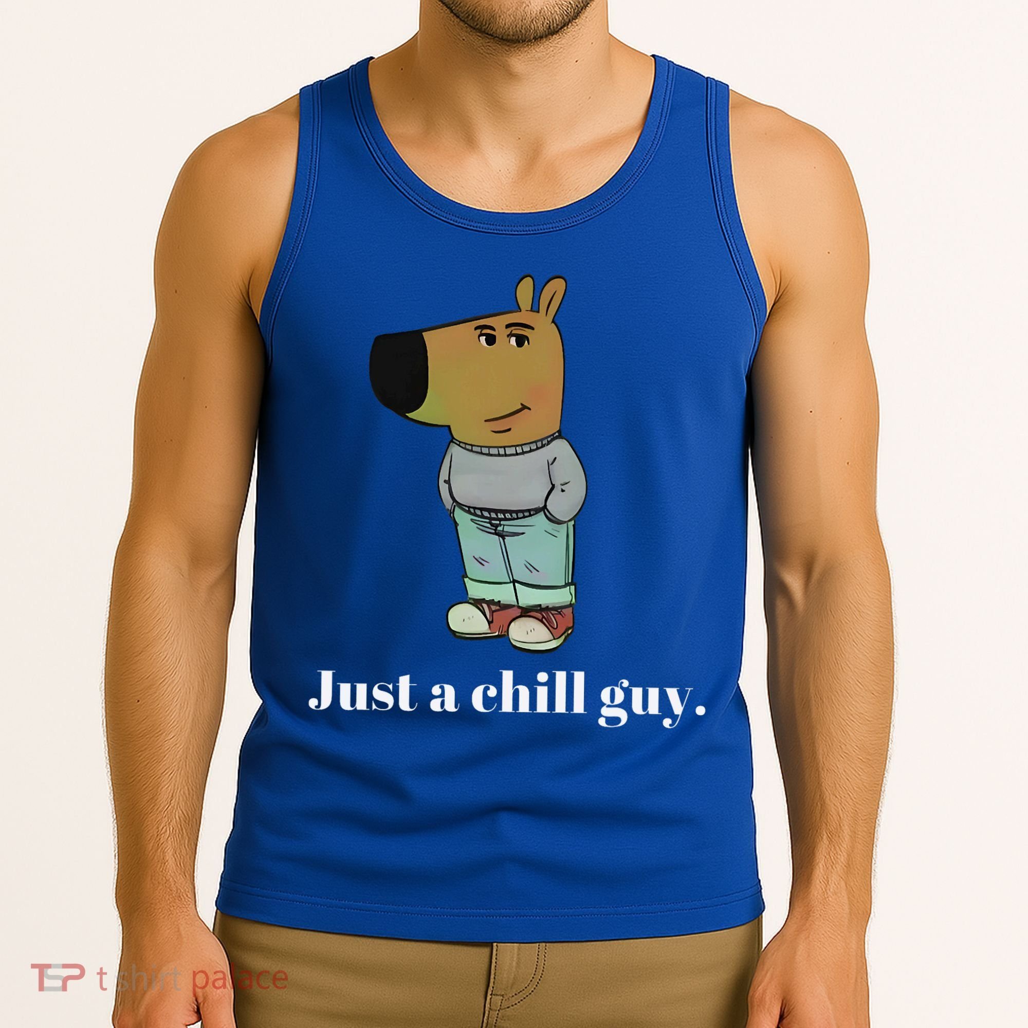 Chill Guy Dog Funny Chill Guy Meme Tank Top