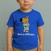 Chill Guy Dog Funny Chill Guy Meme Toddler T-Shirt thumb 2