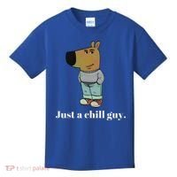 Chill Guy Dog Funny Chill Guy Meme Kids T-Shirt thumb 0