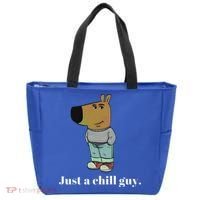 Chill Guy Dog Funny Chill Guy Meme Tote Bag thumb 0
