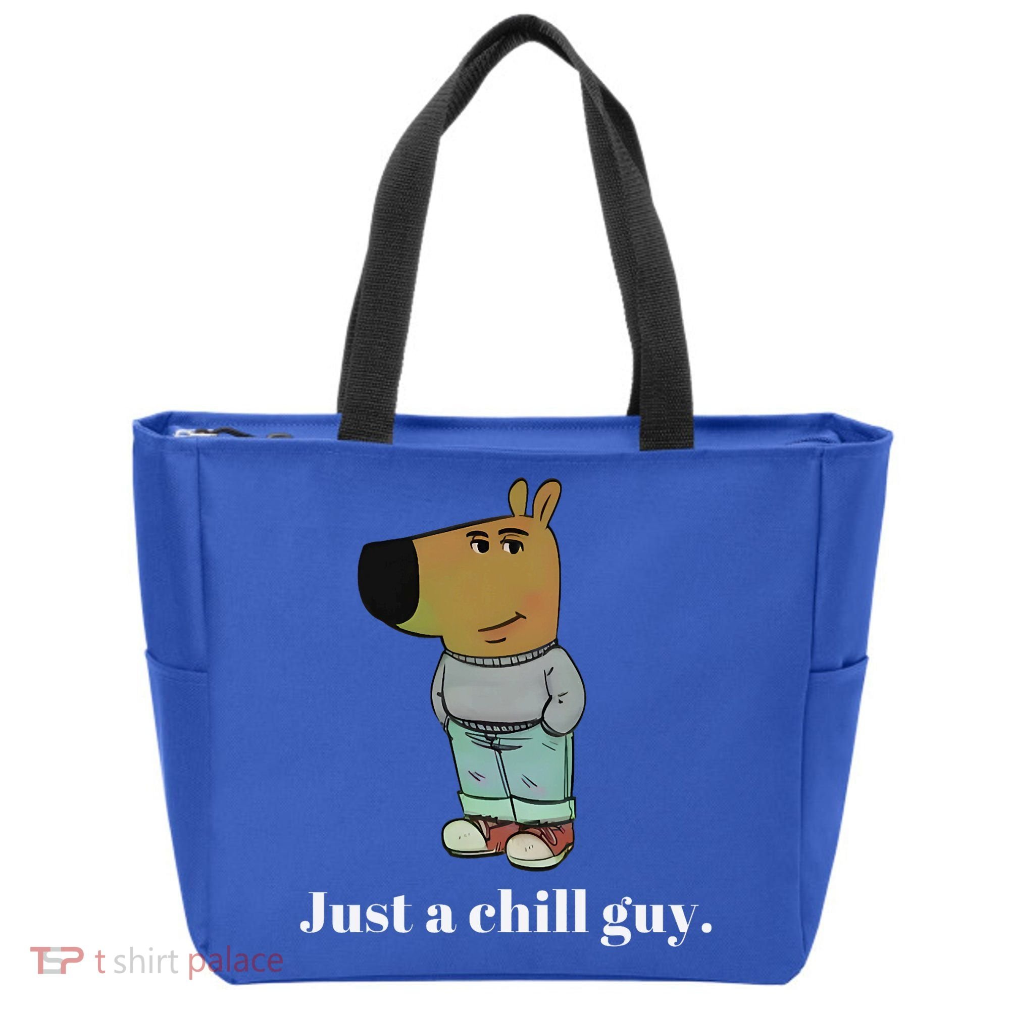 Chill Guy Dog Funny Chill Guy Meme Tote Bag