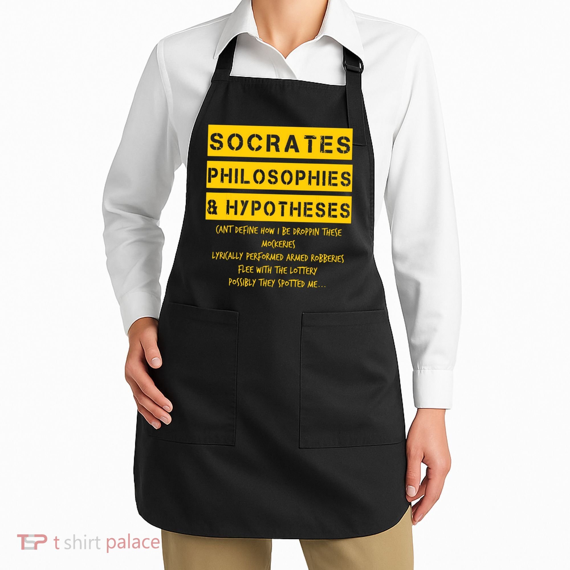 Classic Golden Era 90s HipHop Rap Music Quote Apron