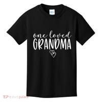 Cute Gifts For Grandma One Loved Grandma Kids T-Shirt thumb 0