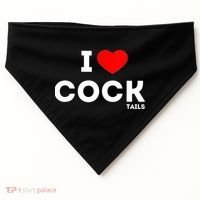 Cute Gift Funny I Love Cocktails Ing Pun Gift USA-Made Doggie Bandana thumb 0