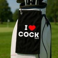Cute Gift Funny I Love Cocktails Ing Pun Gift Golf Towel thumb 2