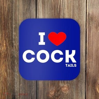 Cute Gift Funny I Love Cocktails Ing Pun Gift Coaster