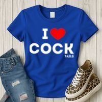 Cute Gift Funny I Love Cocktails Ing Pun Gift Women's T-Shirt thumb 3
