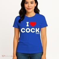 Cute Gift Funny I Love Cocktails Ing Pun Gift Women's T-Shirt thumb 4