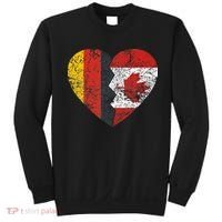 Canadian German Flag Heart Germany Canada Flag Roots Sweatshirt thumb 0