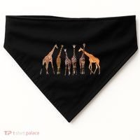 Cool Giraffe For Zoo Animal Lovers Safari Wildlife USA-Made Doggie Bandana thumb 0