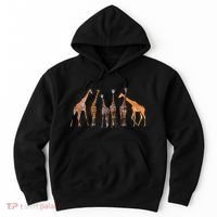 Cool Giraffe For Zoo Animal Lovers Safari Wildlife Hoodie thumb 0