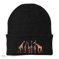 Cool Giraffe For Zoo Animal Lovers Safari Wildlife Beanie thumb 0