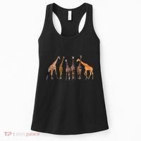 Cool Giraffe For Zoo Animal Lovers Safari Wildlife Women's Tank Top thumb 0