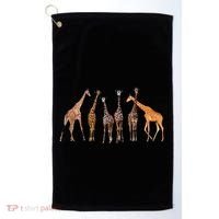 Cool Giraffe For Zoo Animal Lovers Safari Wildlife Golf Towel thumb 0