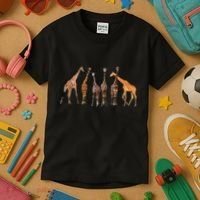 Cool Giraffe For Zoo Animal Lovers Safari Wildlife Kids T-Shirt thumb 3