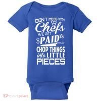 Chefs Gift Funny Dont Mess With Chefs Meaningful Gift For Chefs Gift Baby Bodysuit thumb 0