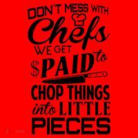 Chefs Gift Funny Dont Mess With Chefs Meaningful Gift For Chefs Gift Santa Hat thumb 1